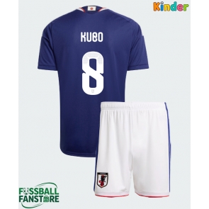 Japan Takefusa Kubo #8 Replik Heimtrikot Kinder WM 2026 Kurzarm (+ Kurze Hosen)